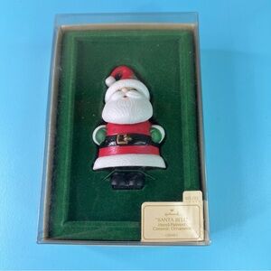 Hallmark Keepsake Ornament Santa Bell Hand Painted QX148-7